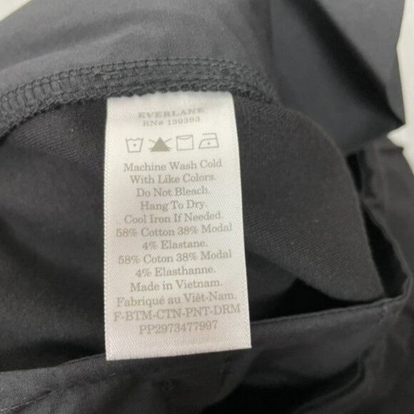 Everlane The Dream High Rise Pintuck Knit Pull On Work Office Pant Black M - Picture 6 of 10